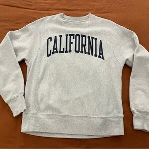 Men's Champion Heathered Gray Cal Bears Arch Reverse Weave Pullover Sweatshirt